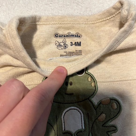 Garanimals Beige Frog Baby Onesie - Picture 2 of 3